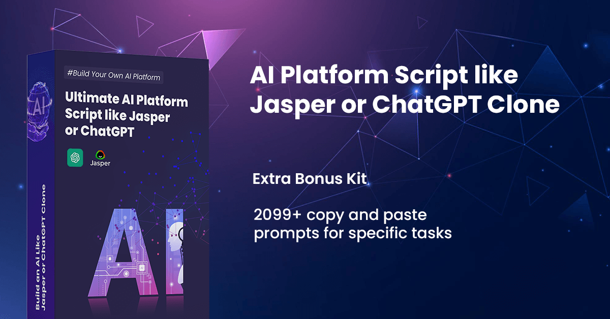 Ultimate AI Platform Script like Jasper or ChatGPT